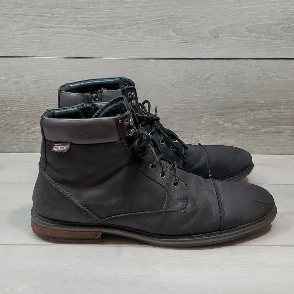 Pikolinos Mens High Top Boots Leather Sneakers shoes sz 45/11.5-12